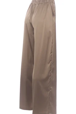 Pantalone palazzo in viscosa di seta