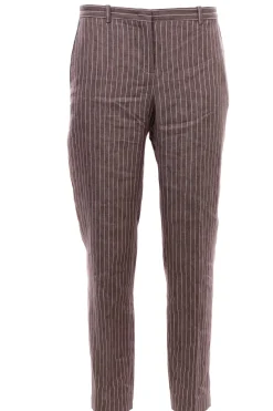 Pantaloni a sigaretta in lino