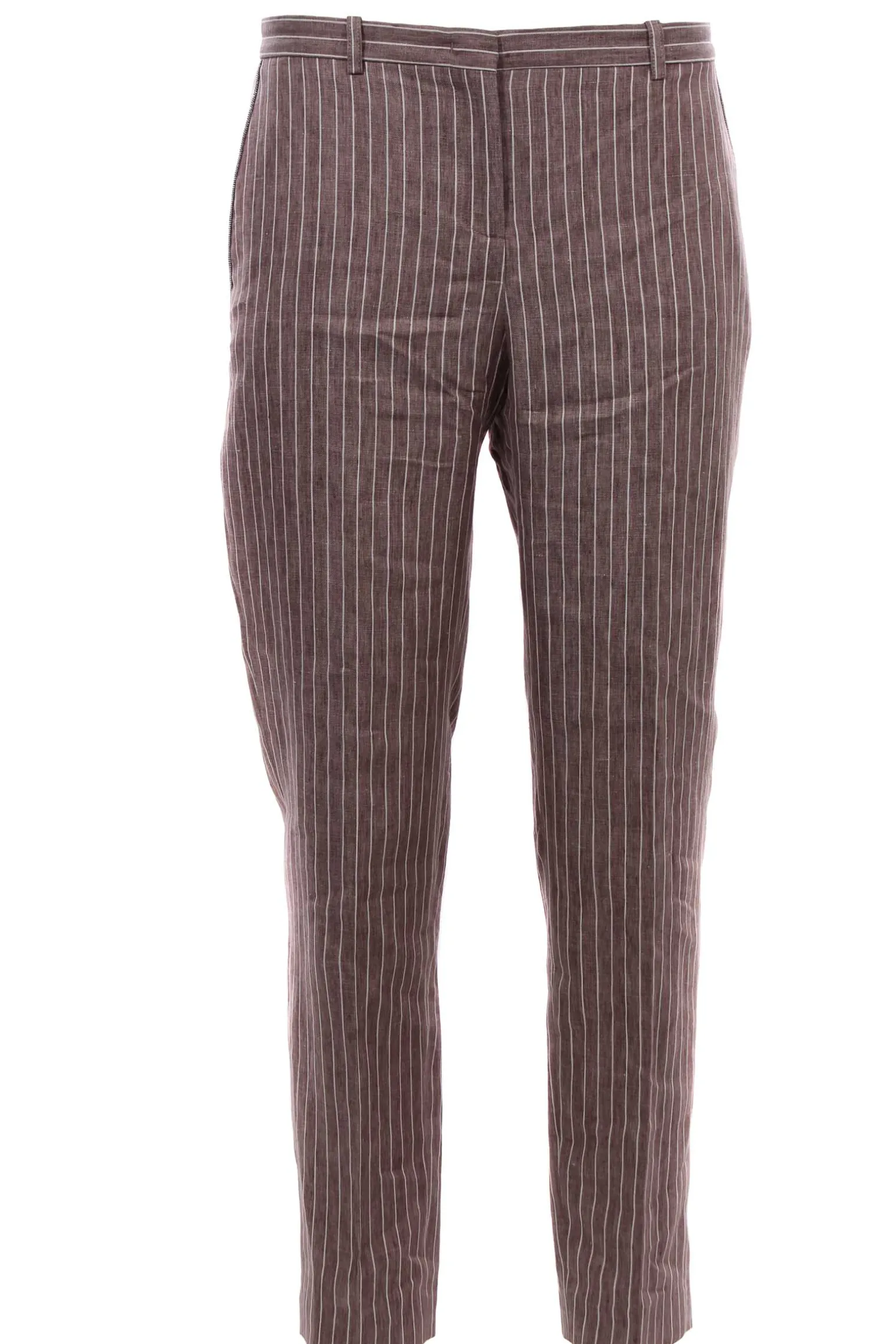 Pantaloni a sigaretta in lino