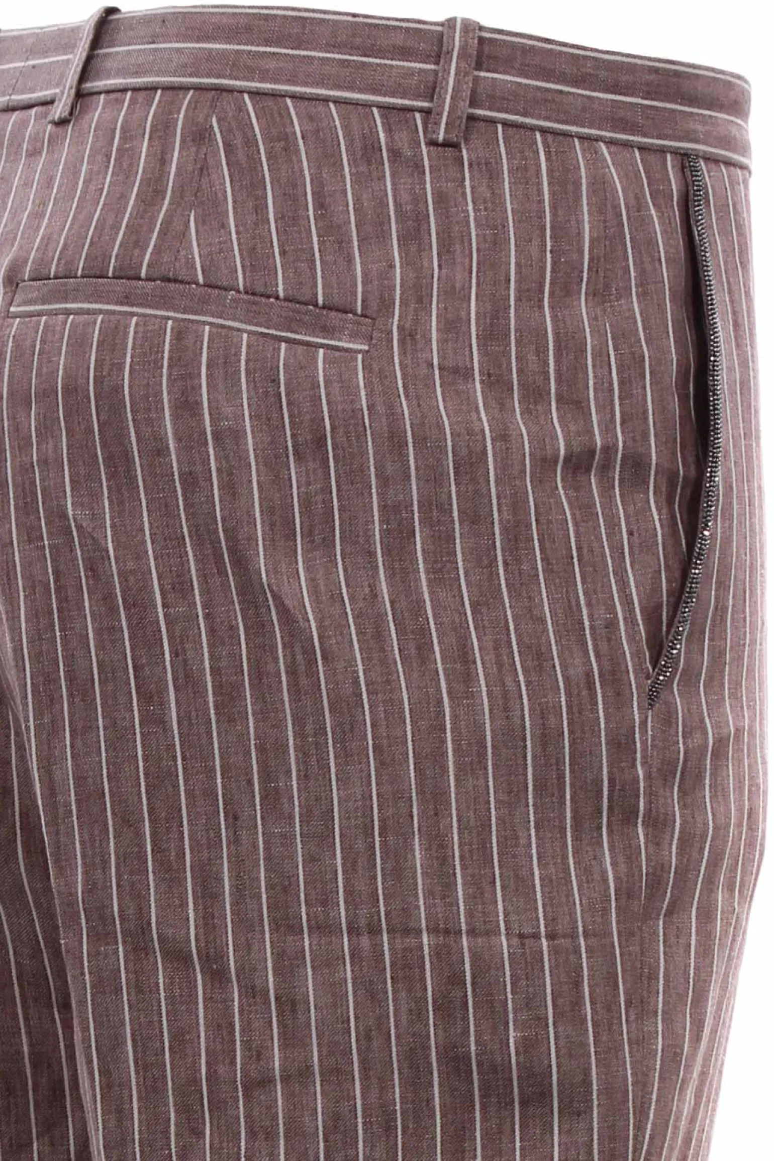 Pantaloni a sigaretta in lino