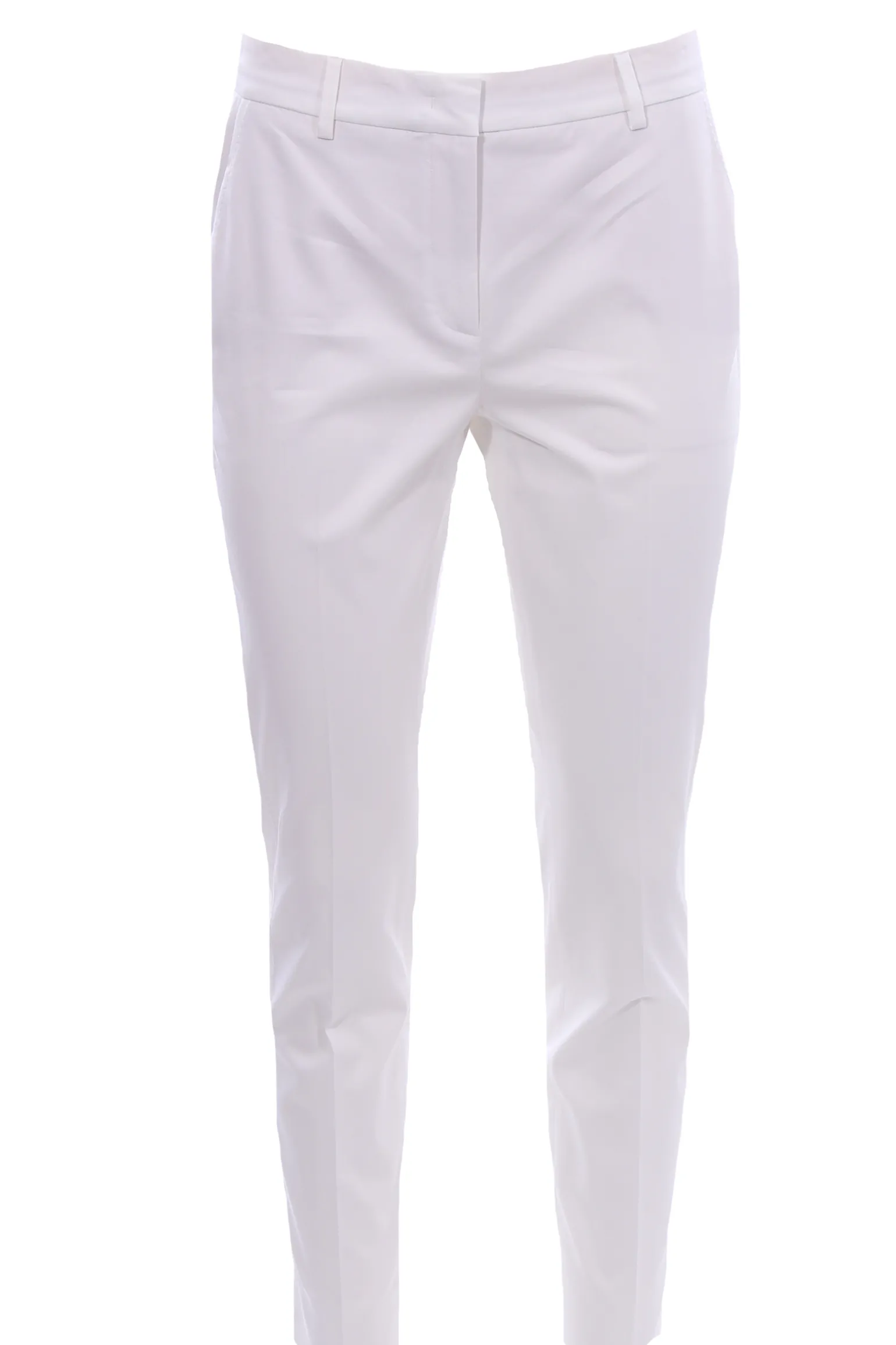 Pantaloni corso como in cotone con impunture