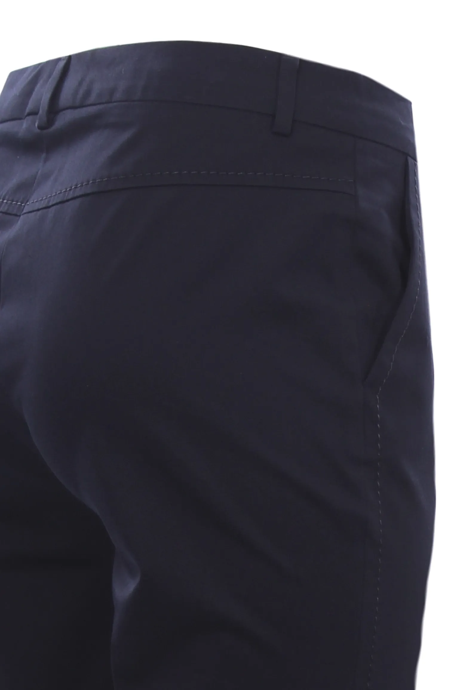 Pantaloni corso como in cotone con impunture