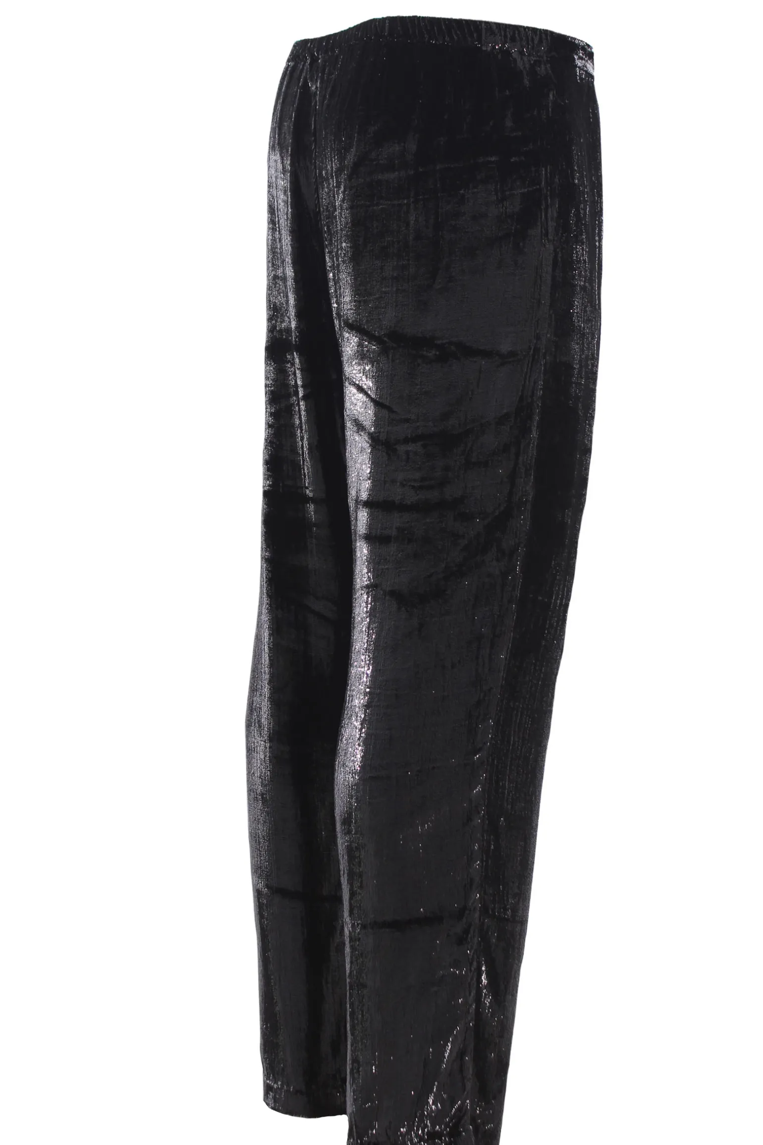 Pantaloni effetto spalmato