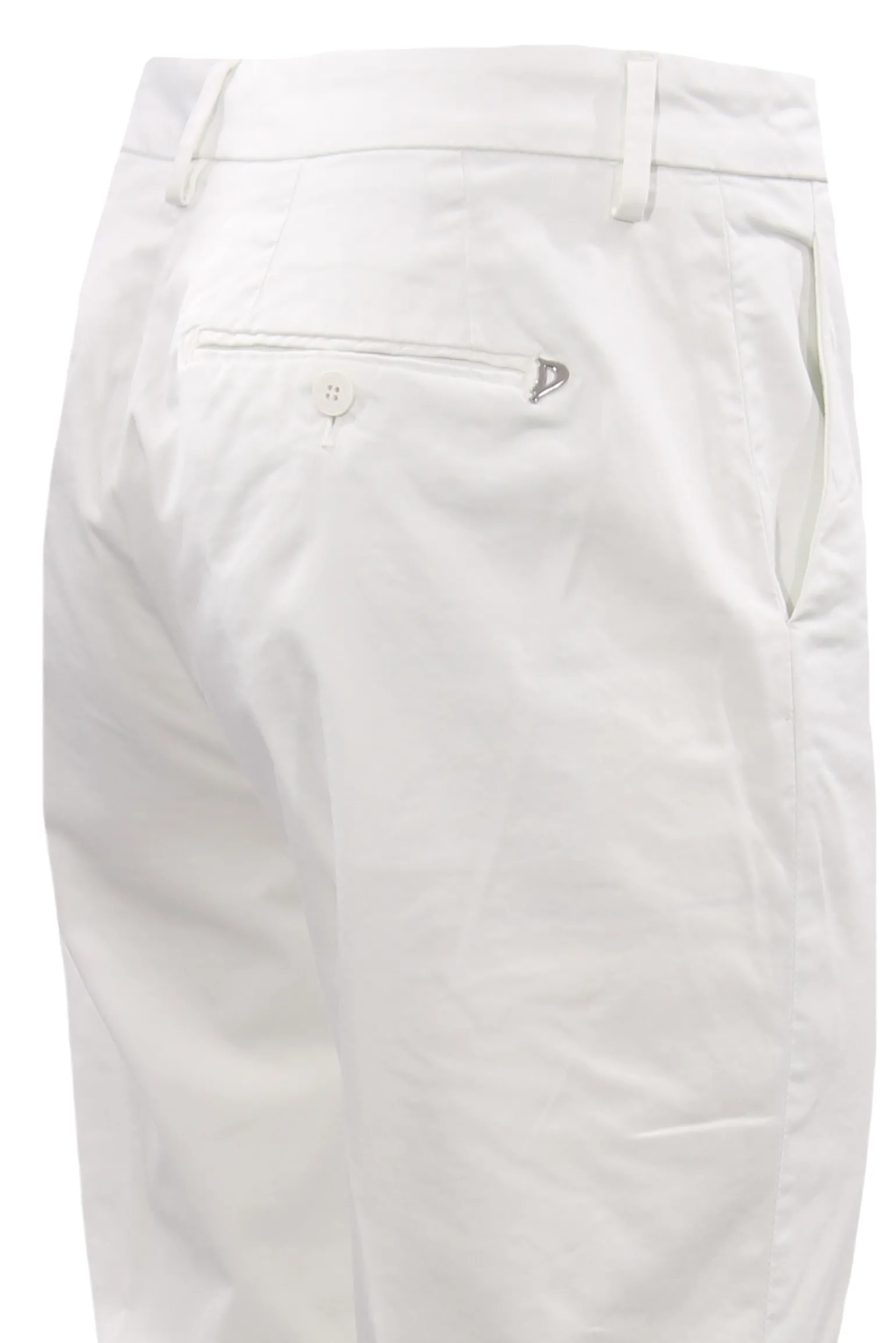 Pantaloni erin gamba stretta con risvolto