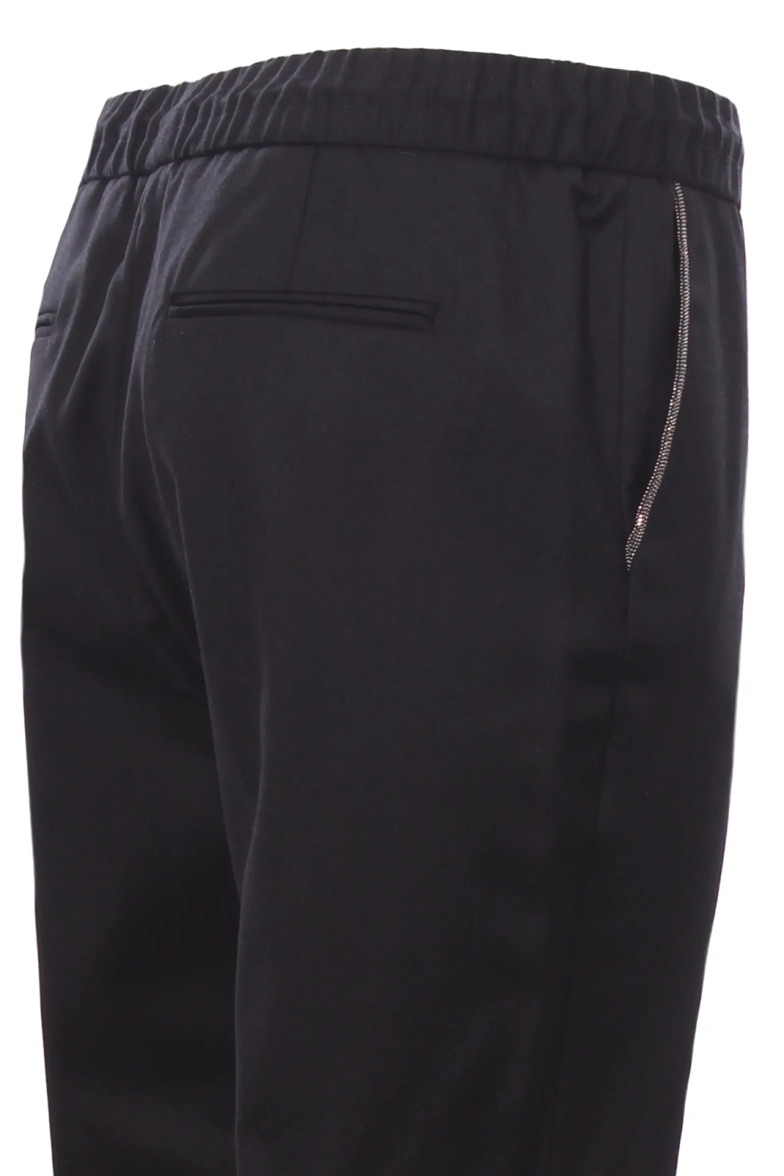 Pantaloni in lana con coulisse