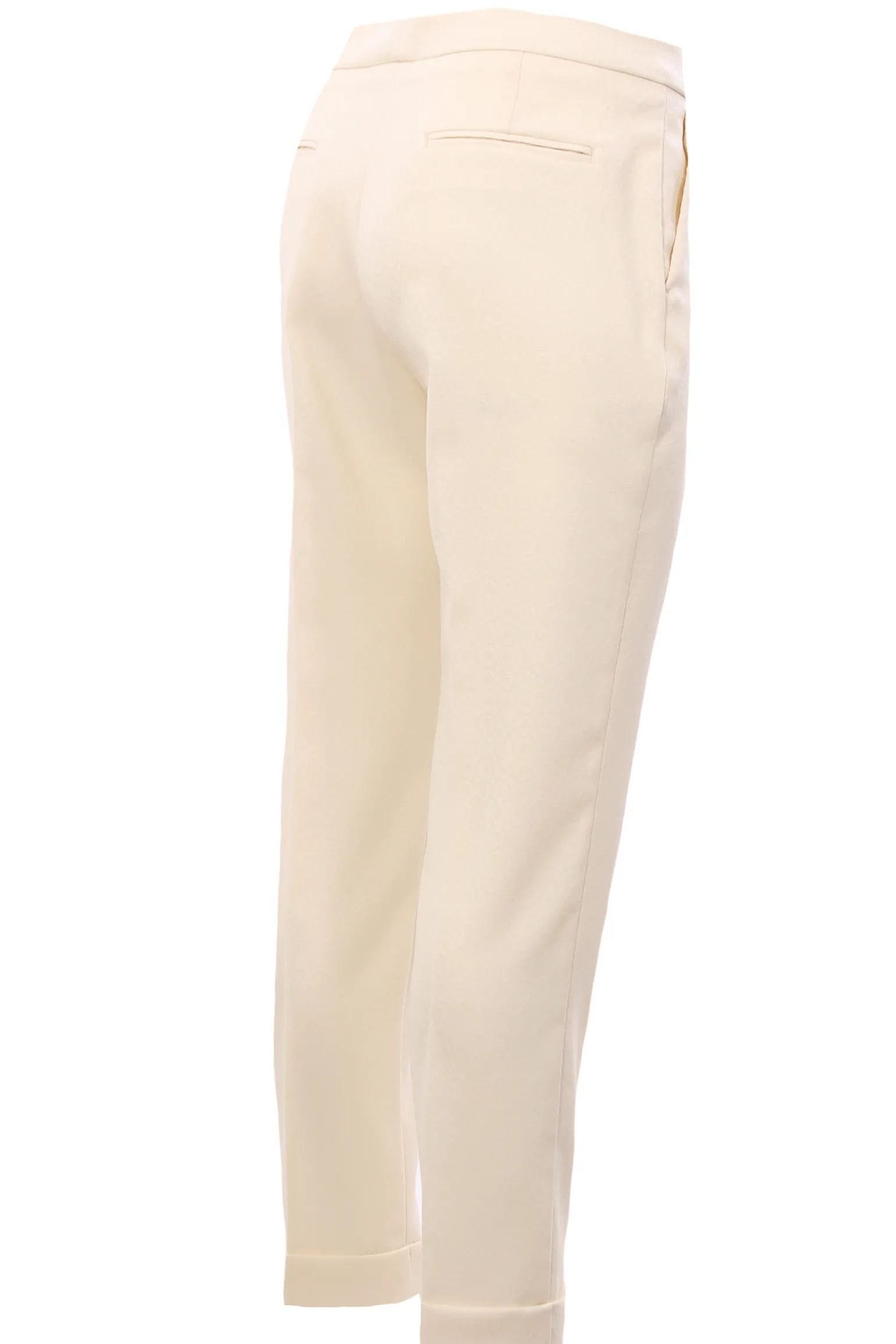 Pantaloni in lana strech jacquard