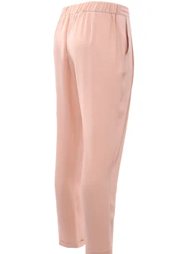 Pantaloni in seta con coulisse