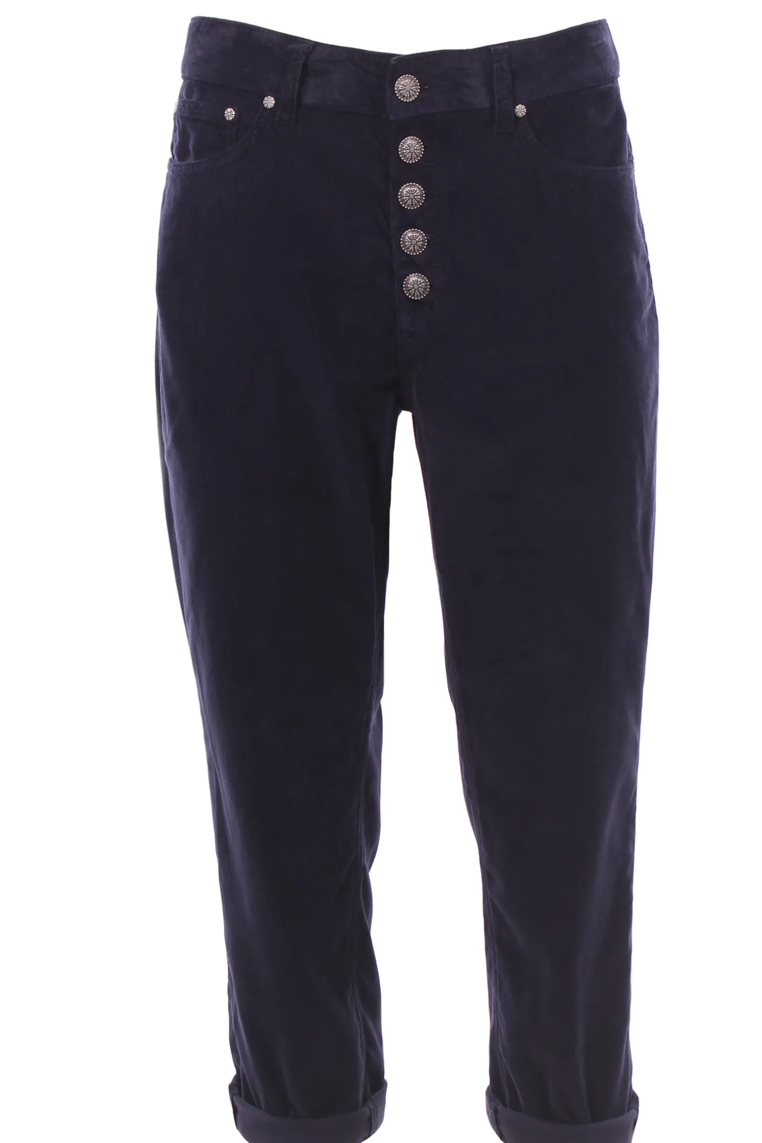 Pantaloni koons in velluto millerighe