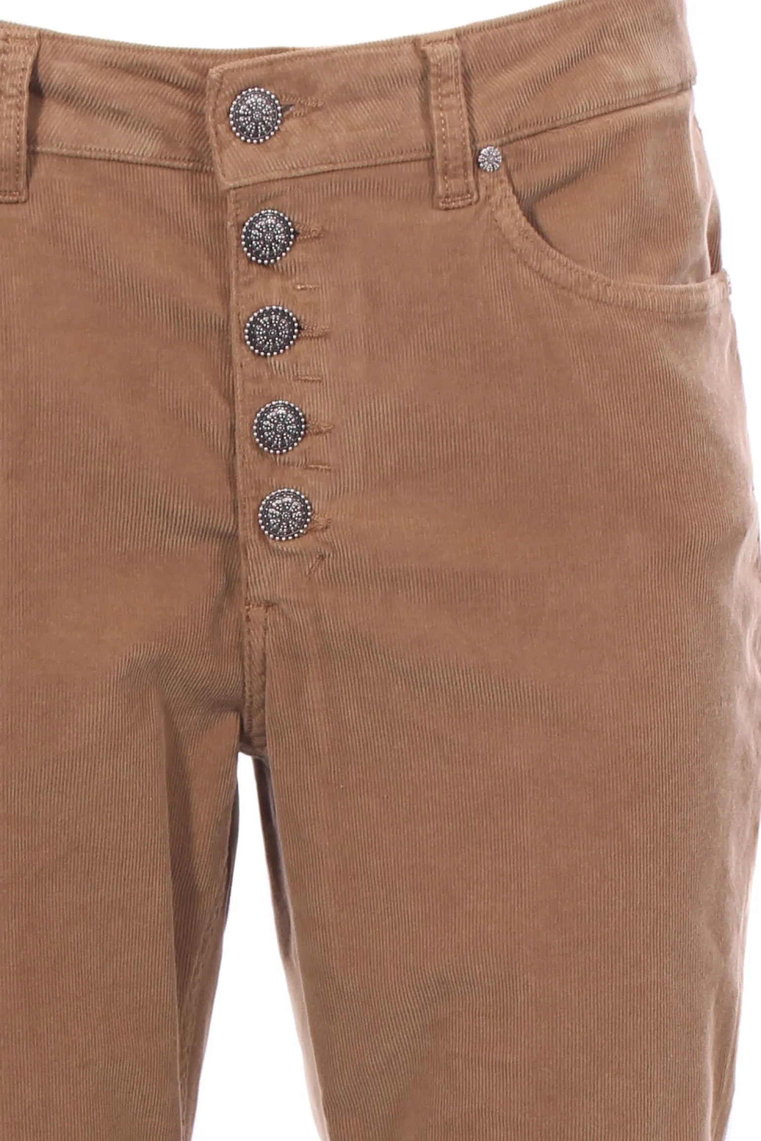 Pantaloni koons in velluto millerighe