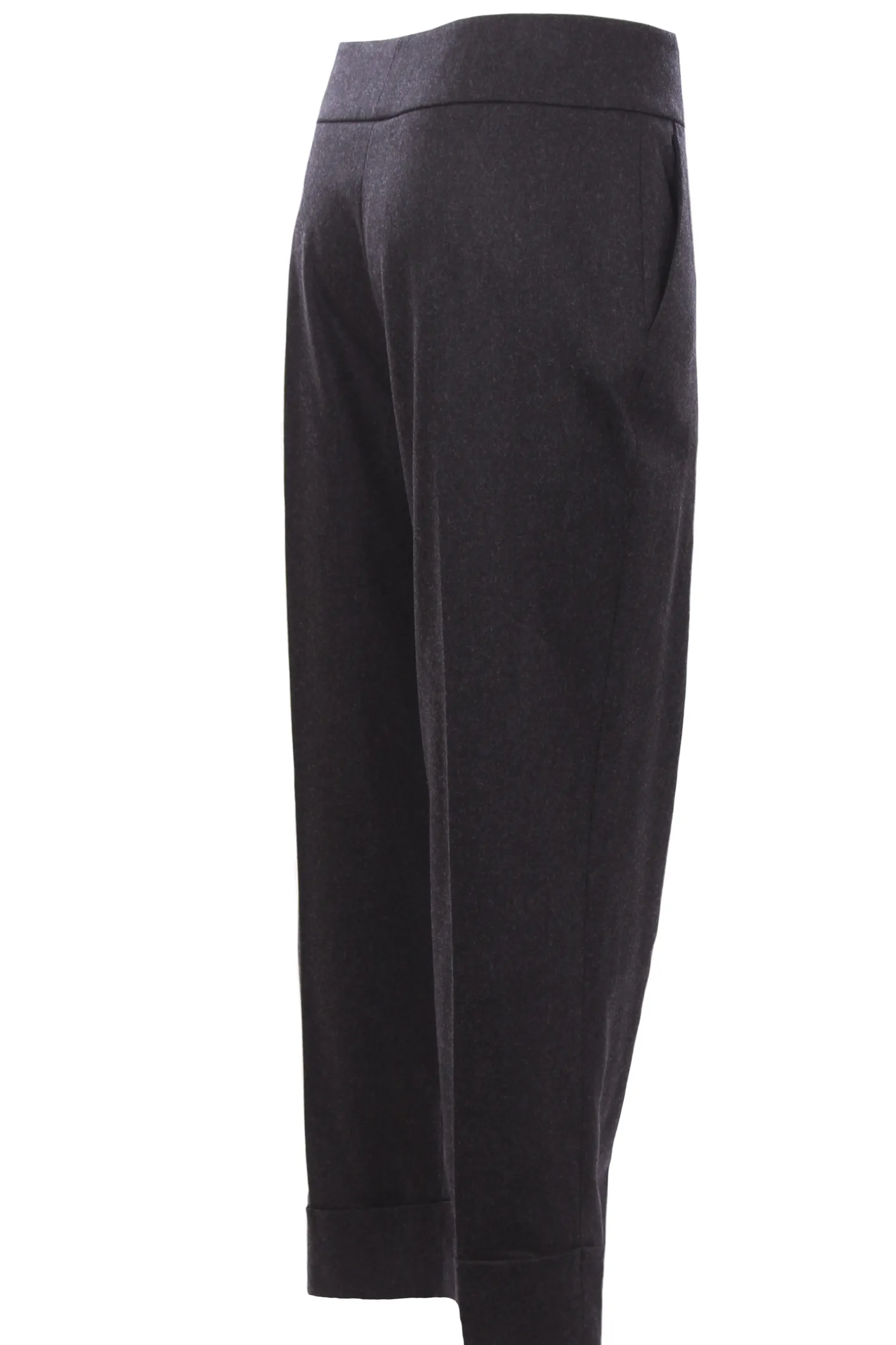 Pantaloni vita alta con pinces