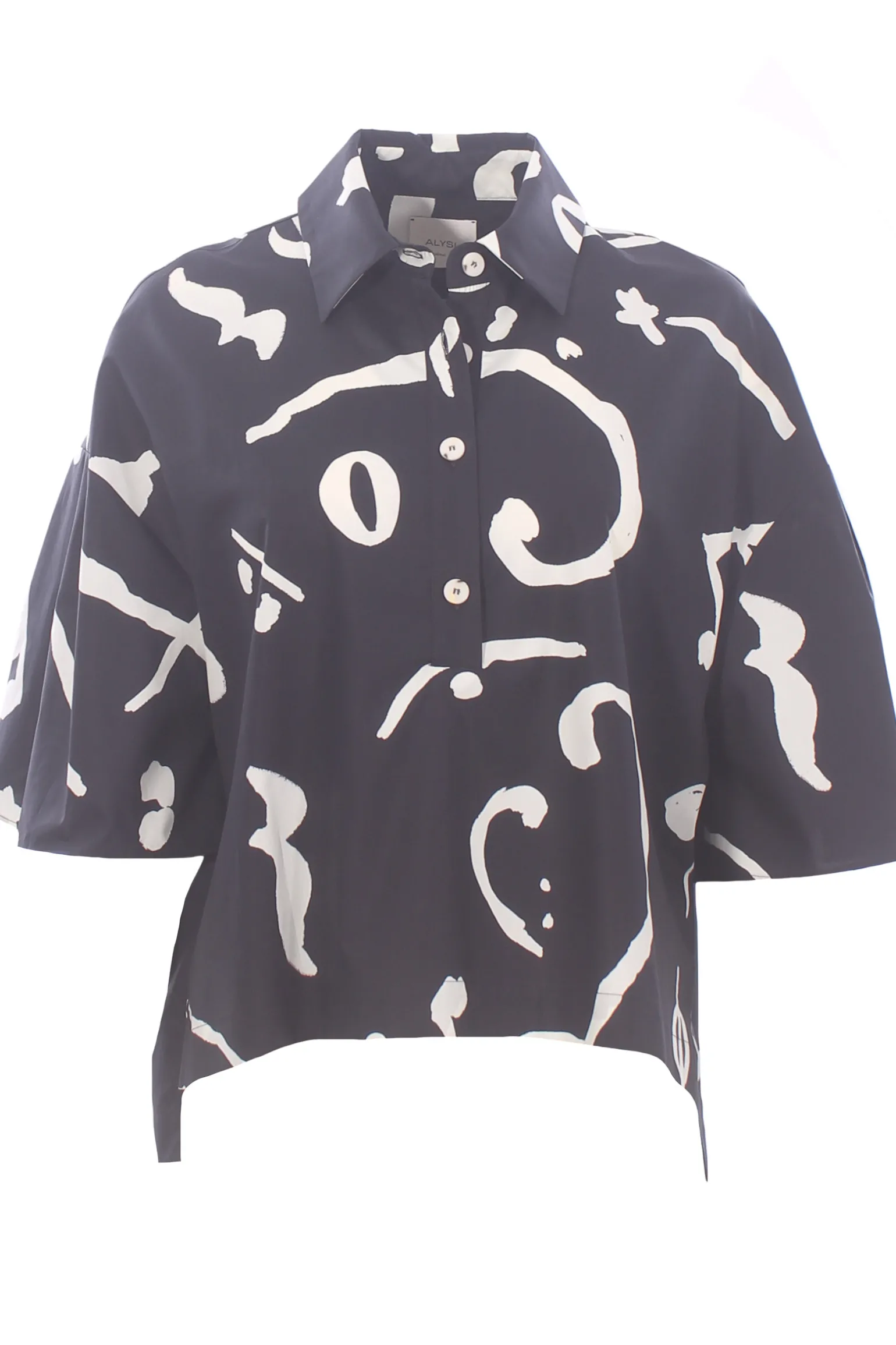 Polo camicia printed orchestra in cotone stampato