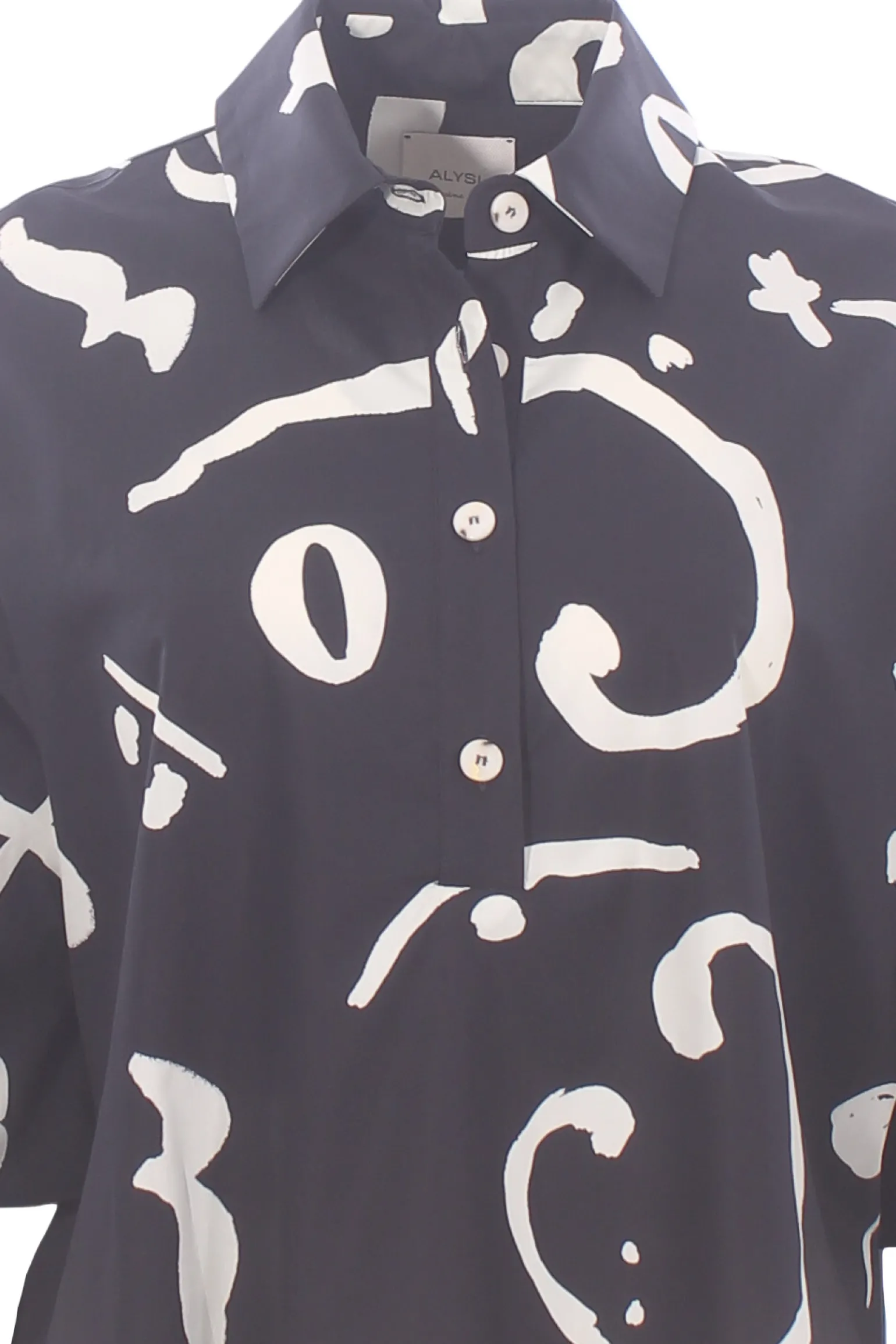 Polo camicia printed orchestra in cotone stampato