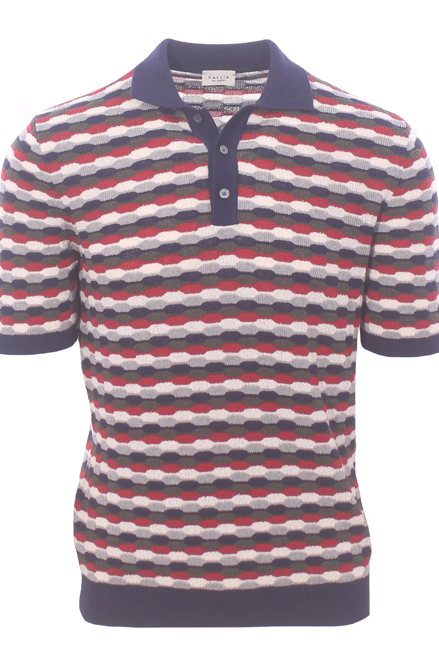 polo jacquard multicolor