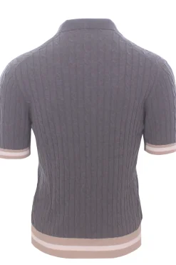 polo skipper cotone treccina