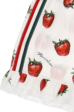 Short in cotone fragole