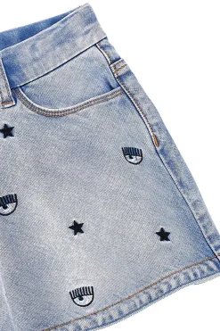 Shorts cinque tasche con logo