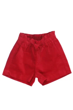 Shorts in velluto liscio