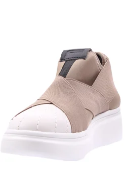 slip on bicolore in tela
