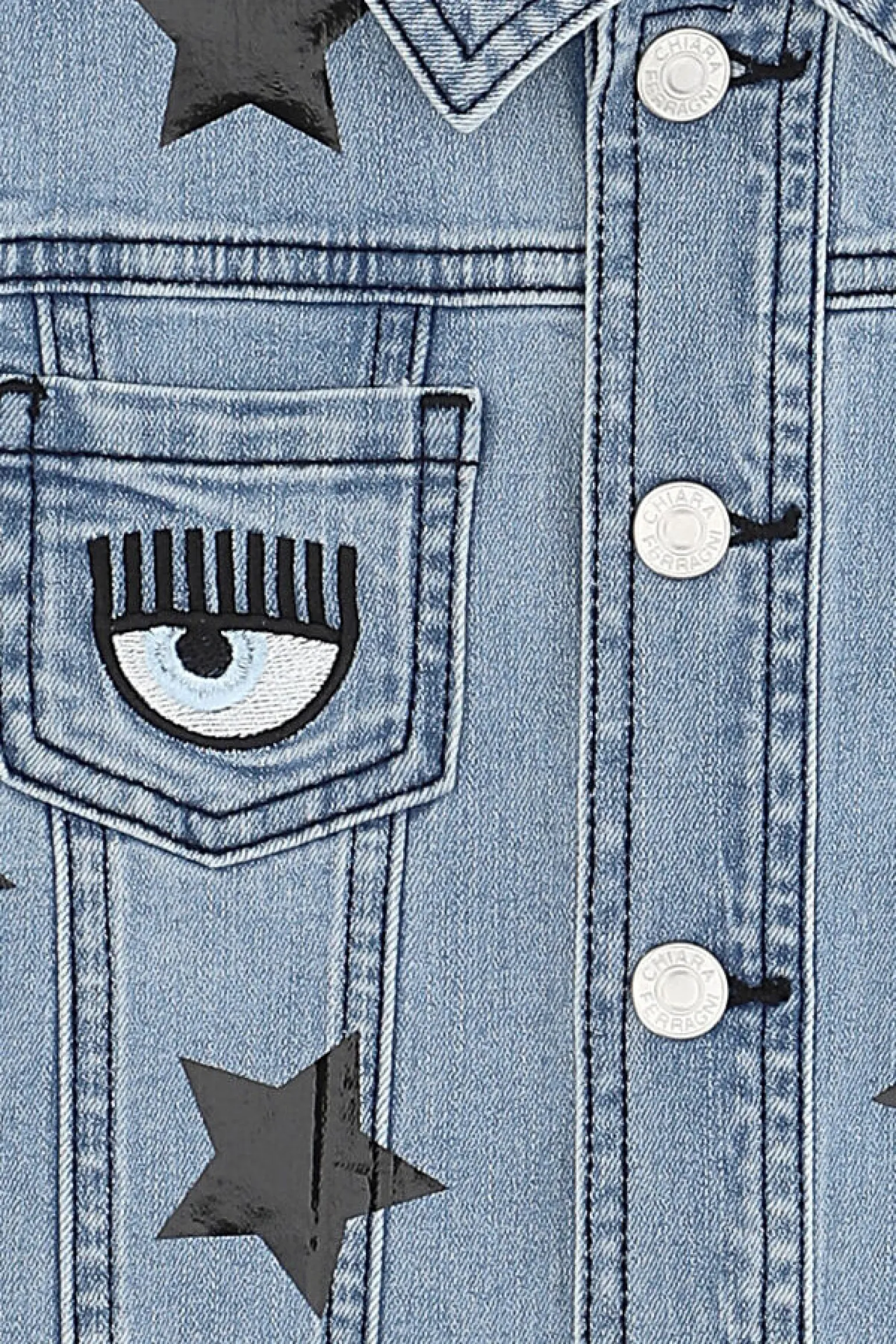 Smanicato in denim stelle