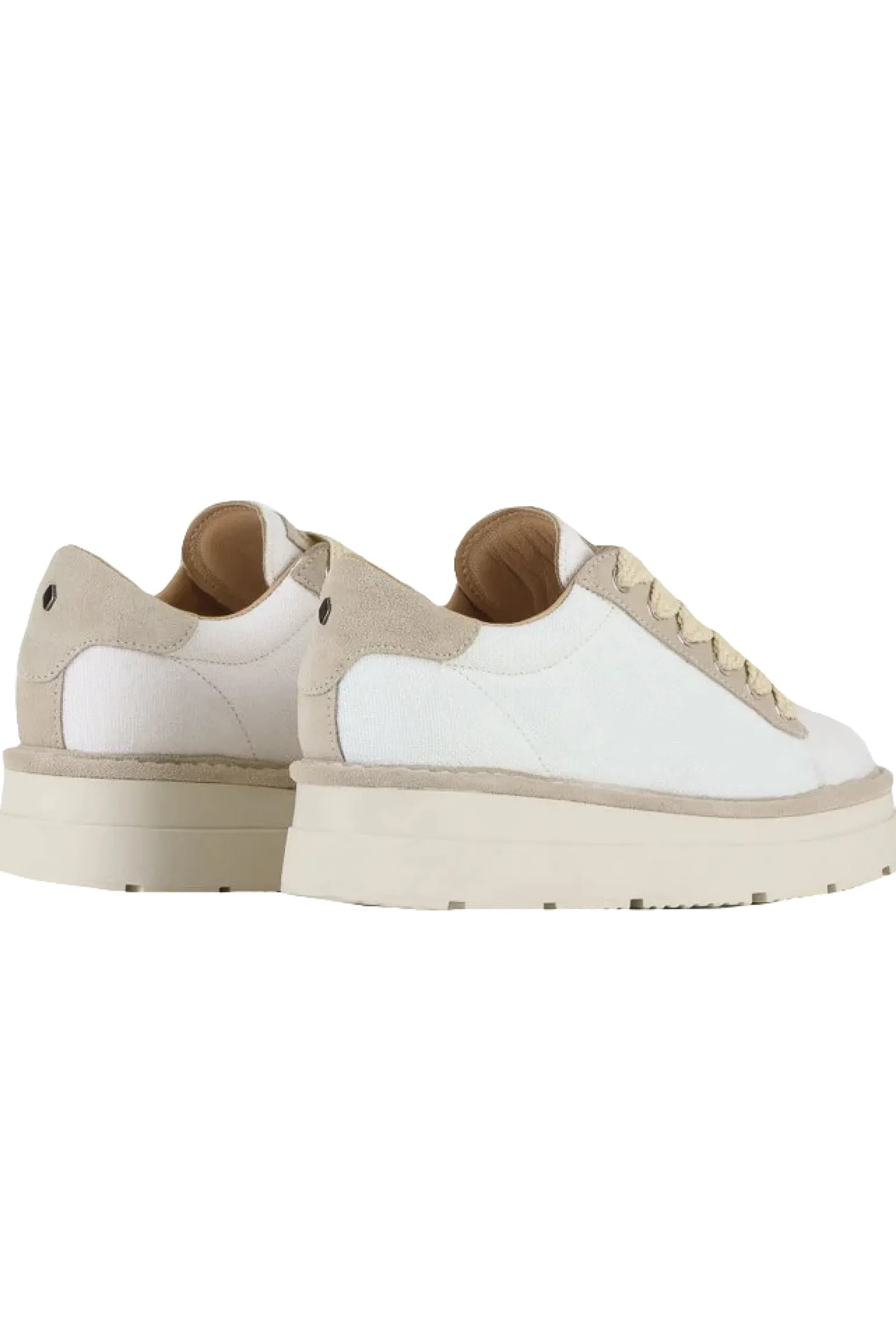 Sneakers in lino e suede