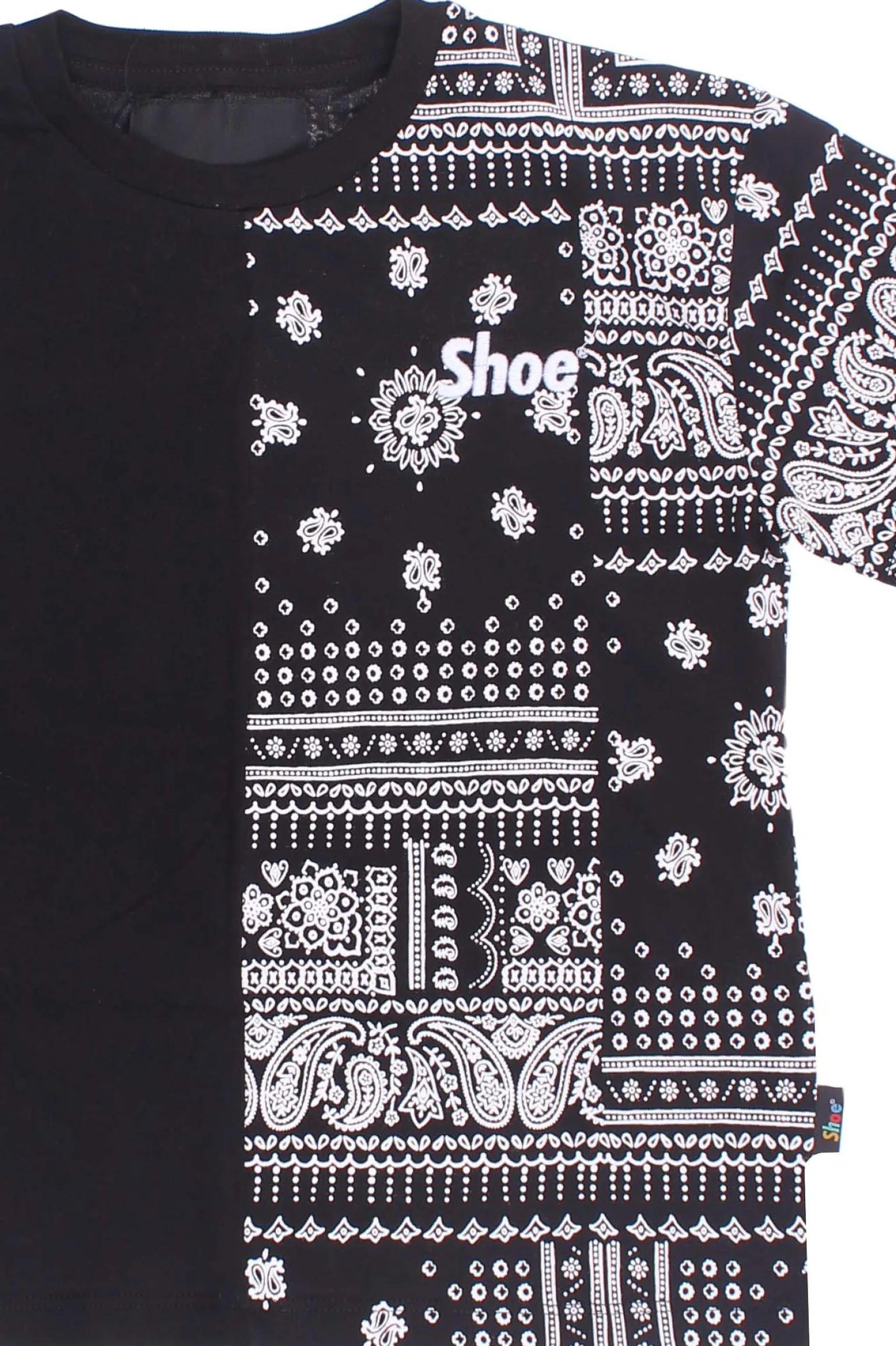 T-shirt bicolore in cotone