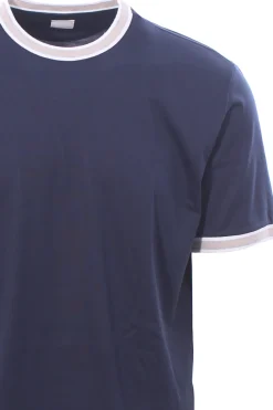 t-shirt con profili a contrasto