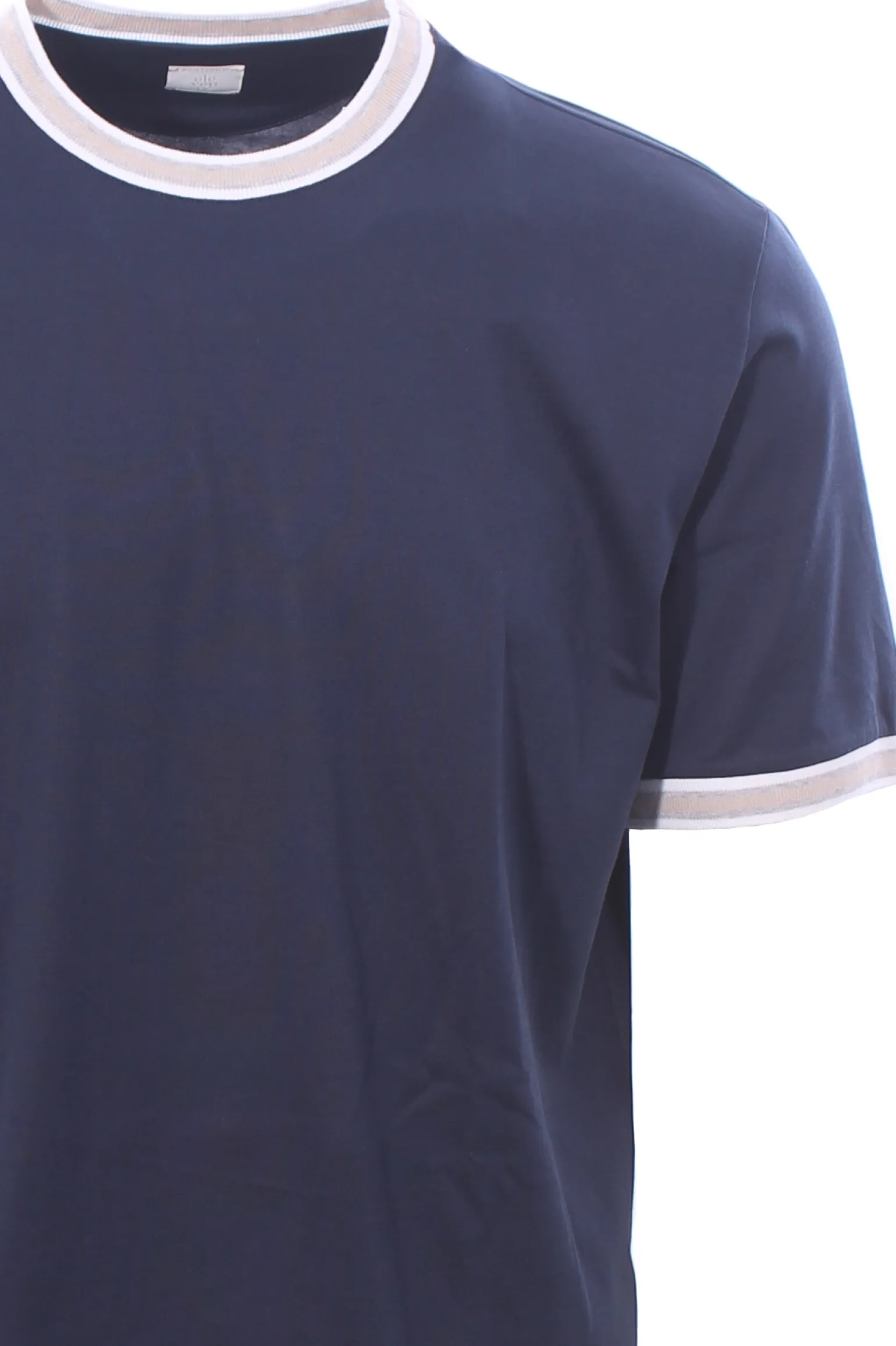 t-shirt con profili a contrasto