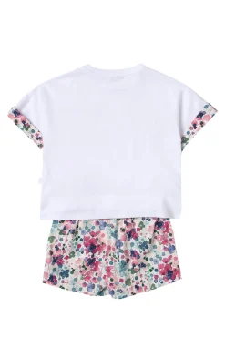 T-shirt con shorts in cotone
