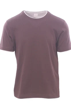 t-shirt effetto doppio capo