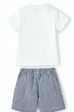 T-shirt e short in cotone