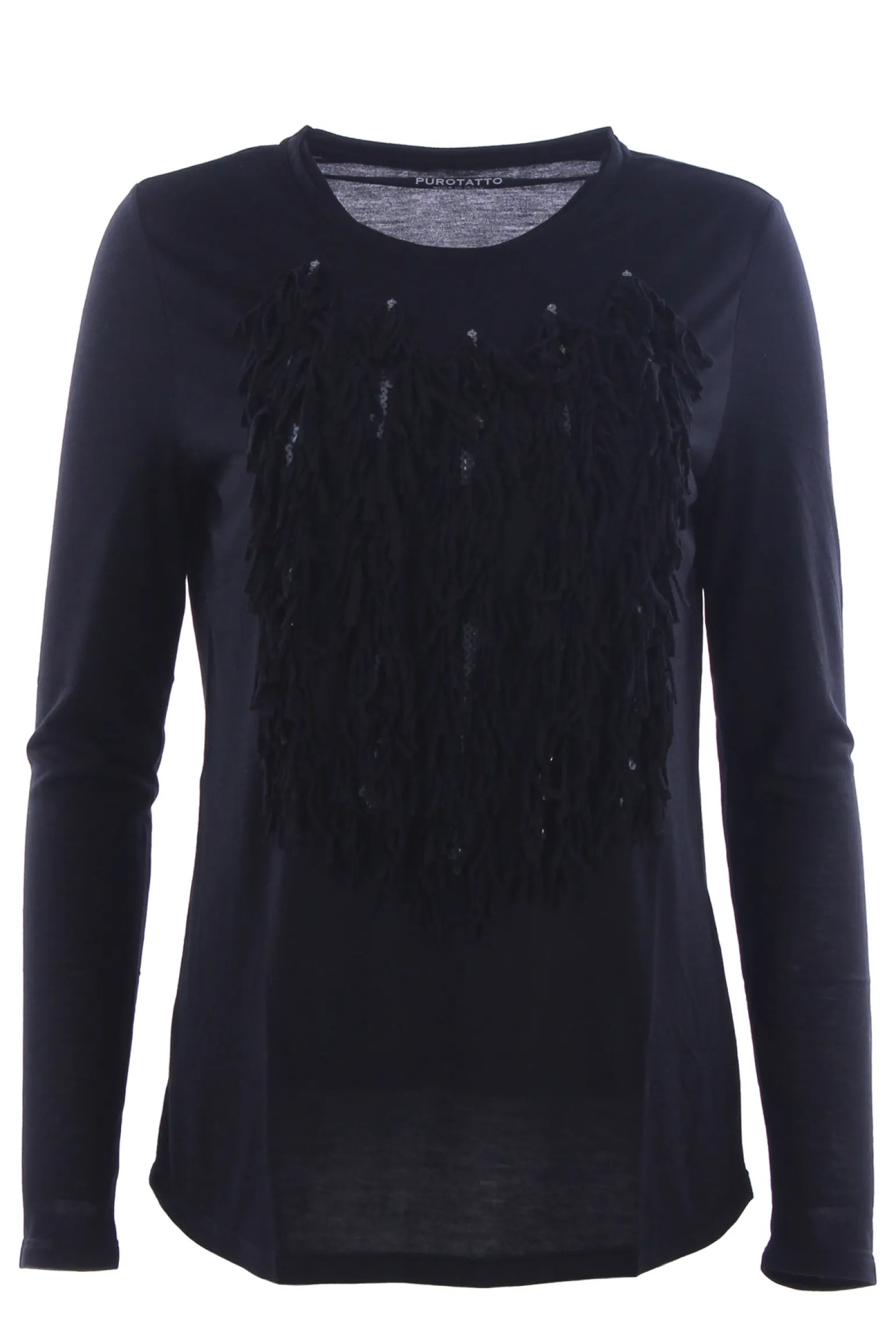 T-shirt girocollo con applicazioni