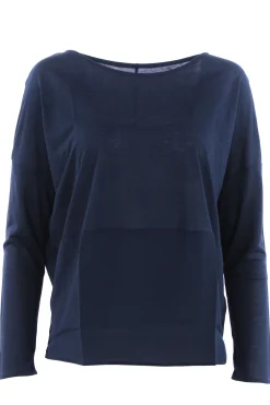 T-shirt girocollo con seta
