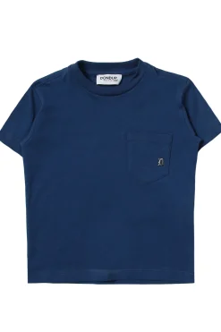 T-shirt girocollo con taschino