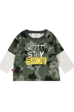 T-shirt in cotone stampa logo