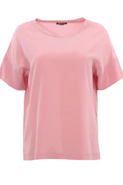 T-shirt in crepe de chine
