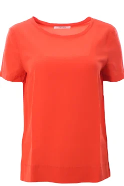T-shirt in crepe de chine