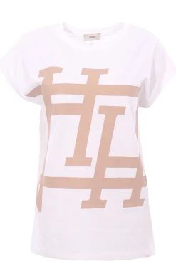 T-shirt in jersey di cotone stampa