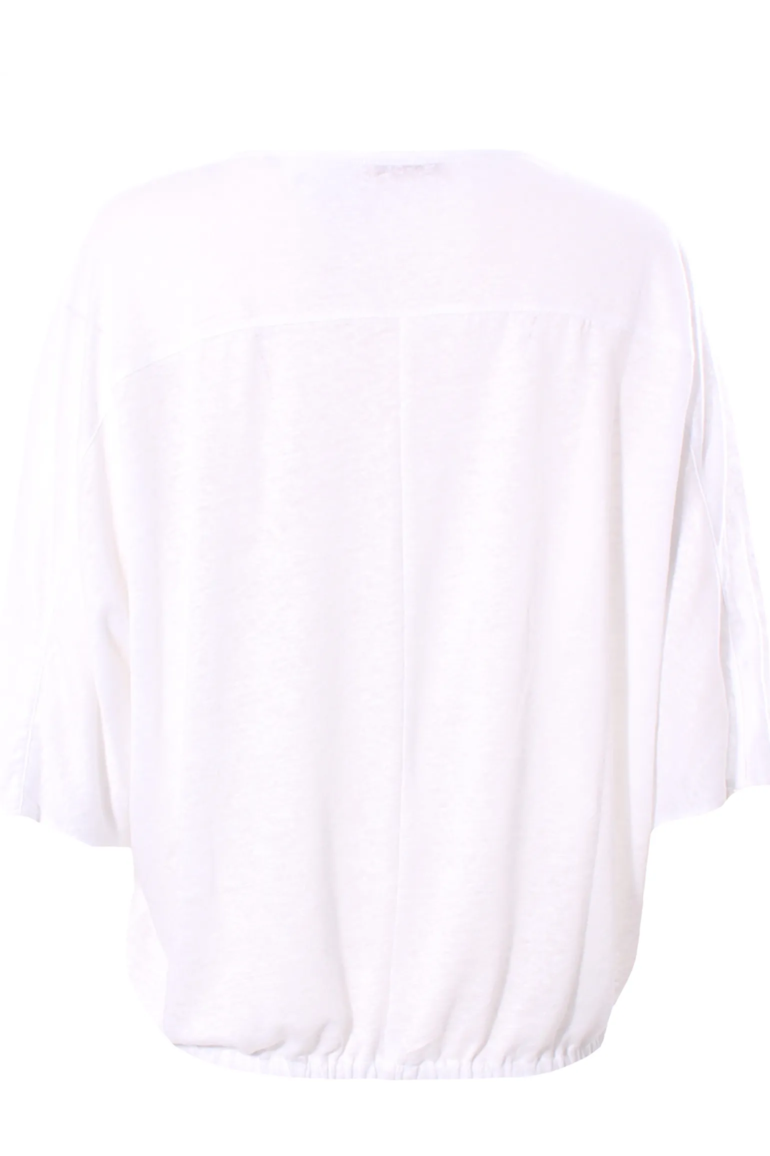 T-shirt in lino con elastico