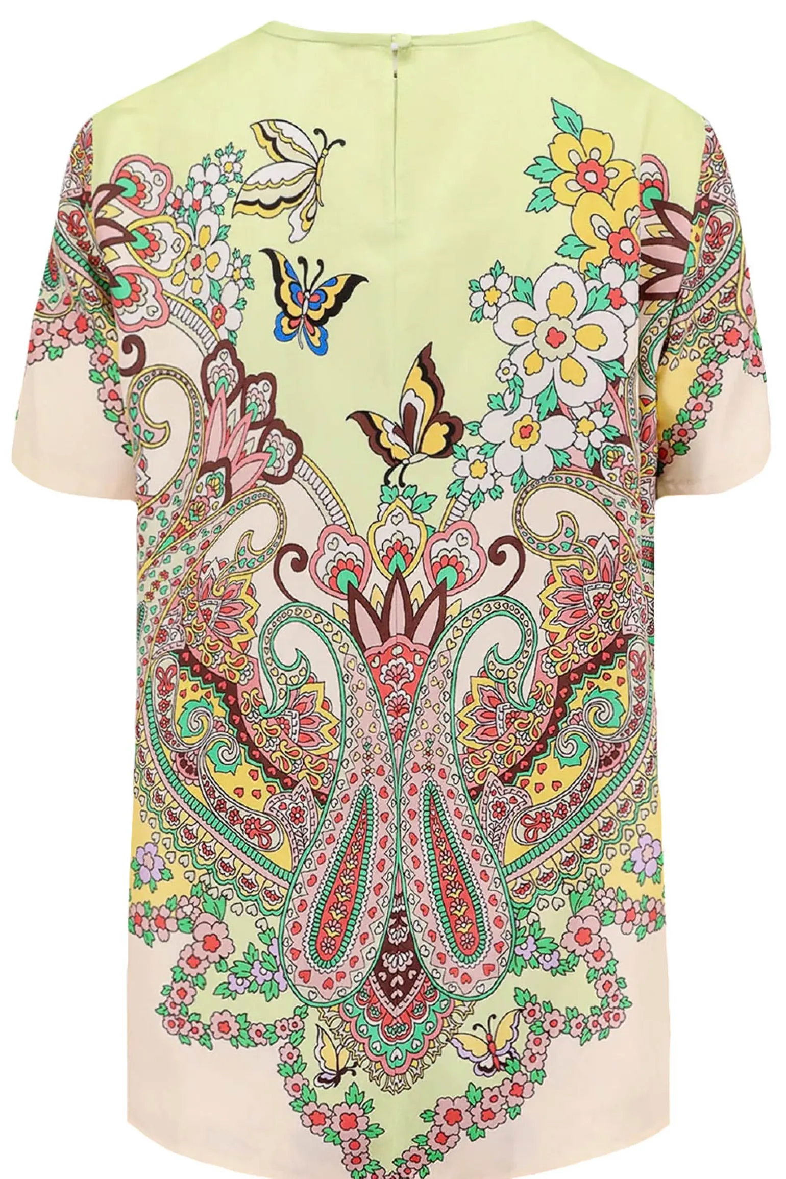 T-shirt in misto seta stampata