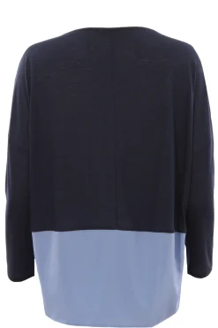 T-shirt in modal bicolore