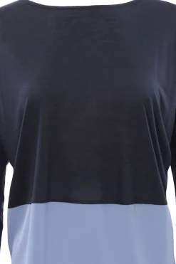 T-shirt in modal bicolore