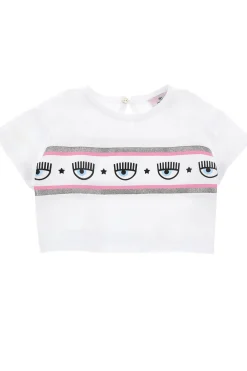 T-shirt maxi logo in cotone