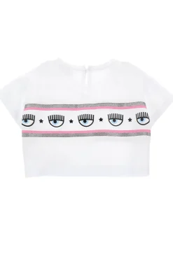 T-shirt maxi logo in cotone