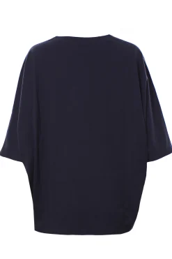 T-shirt over in cotone con applicazioni