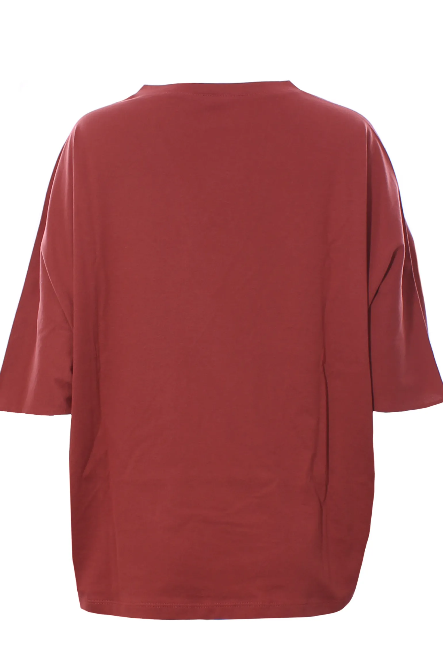 T-shirt over in cotone con applicazioni