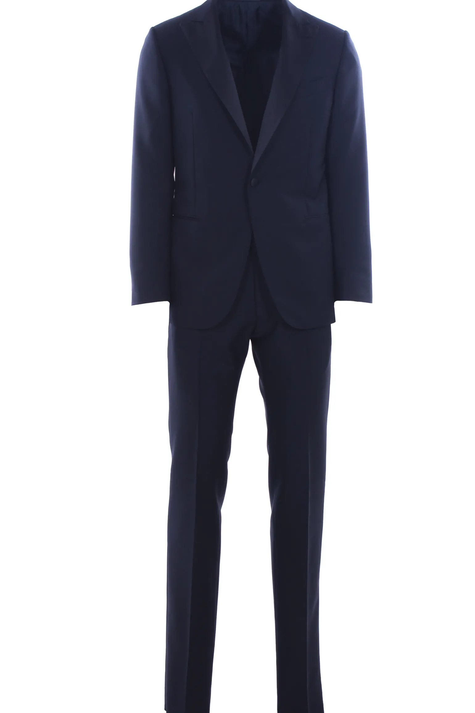 Tuxedo suit in lana e mohair
