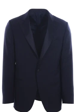 Tuxedo suit in lana e mohair